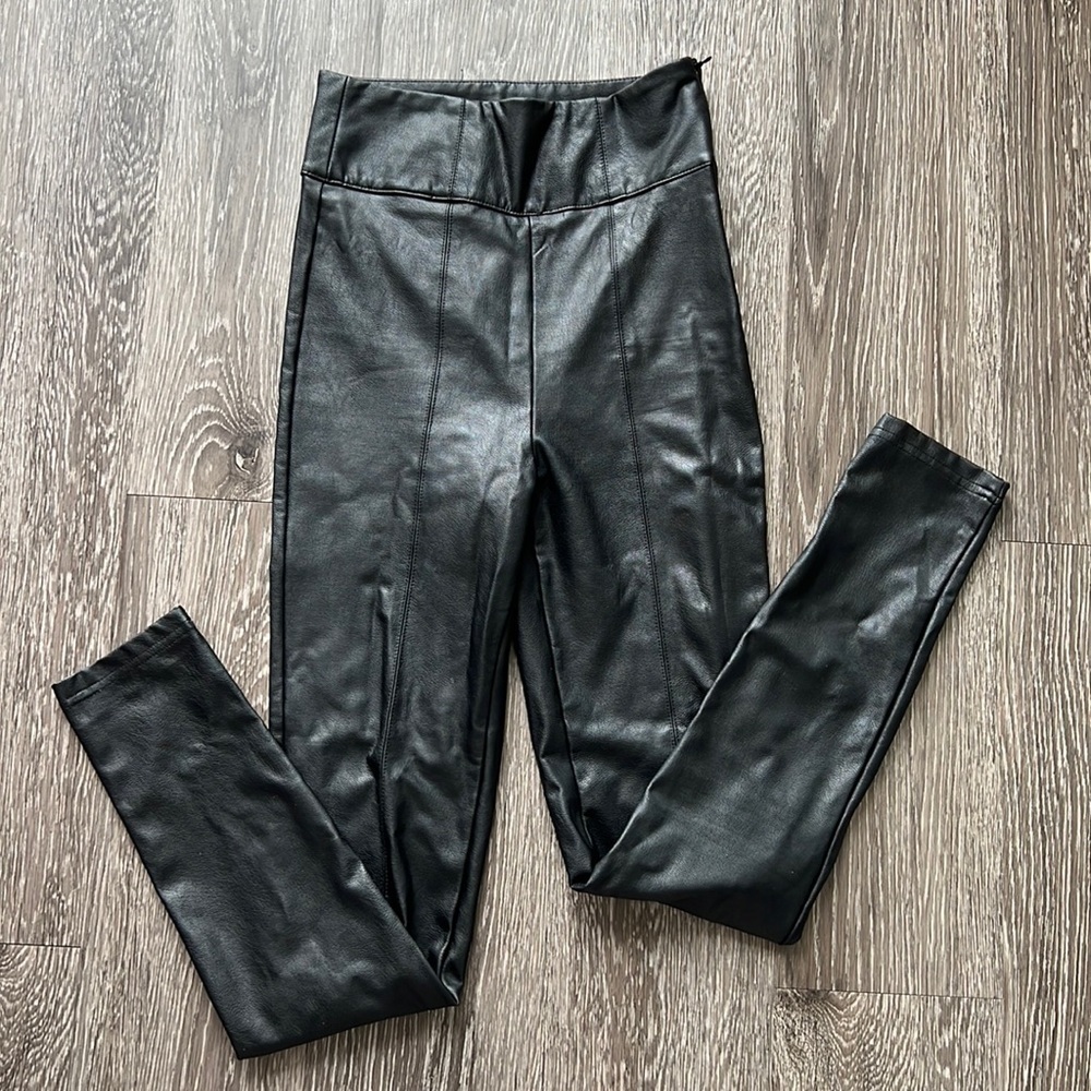Stradivarius faux leather leggings/ pants. Size 2